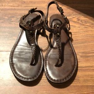 Worn once brown frye sandal